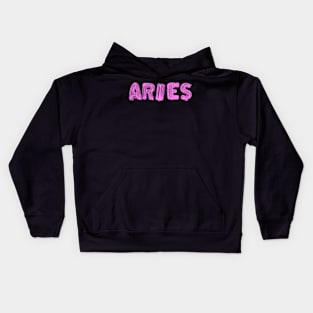 Aries zodiac sign balloon sticker Kids Hoodie